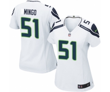 Women's Nike Seattle Seahawks #51 Barkevious Mingo Game White NFL Jersey