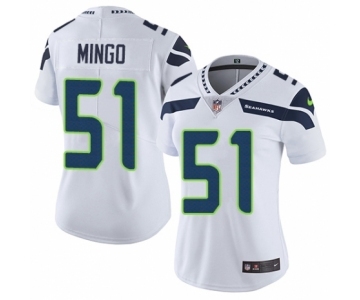 Women's Nike Seattle Seahawks #51 Barkevious Mingo White Vapor Untouchable Elite Player NFL Jersey