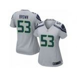 Women's Nike Seattle Seahawks #53 Arthur Brown Limited Grey Alternate NFL Jersey