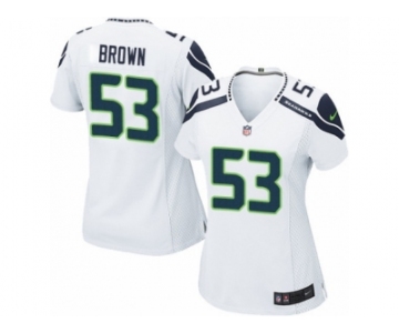 Women's Nike Seattle Seahawks #53 Arthur Brown Limited White NFL Jersey