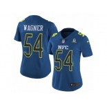 Women's Nike Seattle Seahawks #54 Bobby Wagner Limited Blue 2017 Pro Bowl NFL Jersey