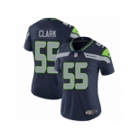 Women's Nike Seattle Seahawks #55 Frank Clark Vapor Untouchable Limited Steel Blue Team Color NFL Jersey