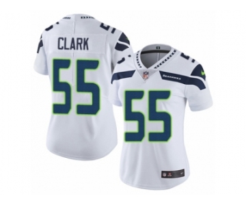 Women's Nike Seattle Seahawks #55 Frank Clark Vapor Untouchable Limited White NFL Jersey