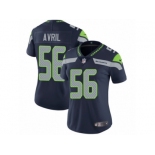 Women's Nike Seattle Seahawks #56 Cliff Avril Vapor Untouchable Limited Steel Blue Team Color NFL Jersey