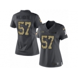 Women's Nike Seattle Seahawks #57 Michael Wilhoite Limited Black 2016 Salute to Service NFL Jersey