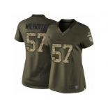 Women's Nike Seattle Seahawks #57 Michael Wilhoite Limited Green Salute to Service NFL Jersey