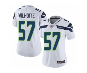 Women's Nike Seattle Seahawks #57 Michael Wilhoite Vapor Untouchable Limited White NFL Jersey