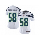 Women's Nike Seattle Seahawks #58 Kevin Pierre-Louis Vapor Untouchable Limited White NFL Jersey