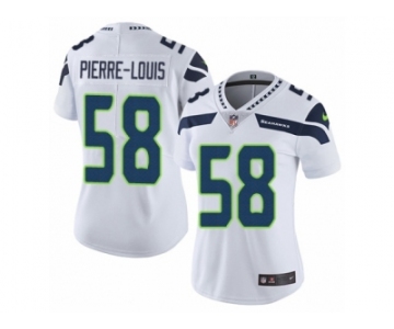 Women's Nike Seattle Seahawks #58 Kevin Pierre-Louis Vapor Untouchable Limited White NFL Jersey