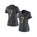 Women's Nike Seattle Seahawks #7 Blair Walsh Limited Black 2016 Salute to Service NFL Jersey