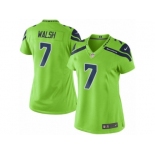 Women's Nike Seattle Seahawks #7 Blair Walsh Limited Green Rush NFL Jersey