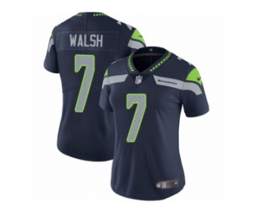 Women's Nike Seattle Seahawks #7 Blair Walsh Steel Blue Team Color Vapor Untouchable Limited Player NFL Jersey