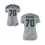 Women's Nike Seattle Seahawks #70 Rees Odhiambo Grey Alternate NFL Jersey