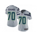 Women's Nike Seattle Seahawks #70 Rees Odhiambo Vapor Untouchable Limited Grey Alternate NFL Jersey