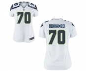 Women's Nike Seattle Seahawks #70 Rees Odhiambo White NFL Jersey