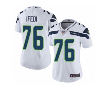 Women's Nike Seattle Seahawks #76 Germain Ifedi Vapor Untouchable Limited White NFL Jersey