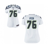 Women's Nike Seattle Seahawks #76 Germain Ifedi White NFL Jersey