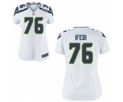 Women's Nike Seattle Seahawks #76 Germain Ifedi White NFL Jersey