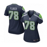 Women's Nike Seattle Seahawks #78 D.J. Fluker Game Navy Blue Team Color NFL Jersey