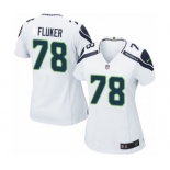 Women's Nike Seattle Seahawks #78 D.J. Fluker Game White NFL Jersey