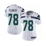 Women's Nike Seattle Seahawks #78 D.J. Fluker White Vapor Untouchable Elite Player NFL Jersey