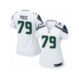 Women's Nike Seattle Seahawks #79 Ethan Pocic Game White NFL Jersey