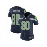 Women's Nike Seattle Seahawks #80 Steve Largent Vapor Untouchable Limited Steel Blue Team Color NFL Jersey