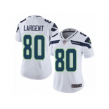 Women's Nike Seattle Seahawks #80 Steve Largent Vapor Untouchable Limited White NFL Jersey