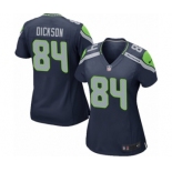 Women's Nike Seattle Seahawks #84 Ed Dickson Game Navy Blue Team Color NFL Jersey