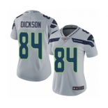 Women's Nike Seattle Seahawks #84 Ed Dickson Grey Alternate Vapor Untouchable Limited Player NFL Jersey