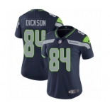 Women's Nike Seattle Seahawks #84 Ed Dickson Navy Blue Team Color Vapor Untouchable Limited Player NFL Jersey