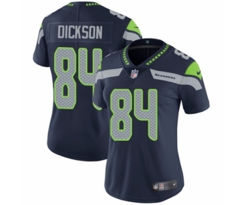Women's Nike Seattle Seahawks #84 Ed Dickson Navy Blue Team Color Vapor Untouchable Limited Player NFL Jersey
