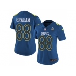 Women's Nike Seattle Seahawks #88 Jimmy Graham Navy Stitched NFL Limited NFC 2017 Pro Bowl Jersey