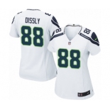 Women's Nike Seattle Seahawks #88 Will Dissly Game White NFL Jersey