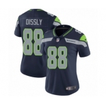 Women's Nike Seattle Seahawks #88 Will Dissly Navy Blue Team Color Vapor Untouchable Limited Player NFL Jersey