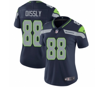 Women's Nike Seattle Seahawks #88 Will Dissly Navy Blue Team Color Vapor Untouchable Limited Player NFL Jersey