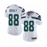 Women's Nike Seattle Seahawks #88 Will Dissly White Vapor Untouchable Limited Player NFL Jersey