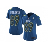 Women's Nike Seattle Seahawks #89 Doug Baldwin Navy Stitched NFL Limited NFC 2017 Pro Bowl Jersey