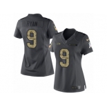 Women's Nike Seattle Seahawks #9 Jon Ryan Limited Black 2016 Salute to Service NFL Jersey