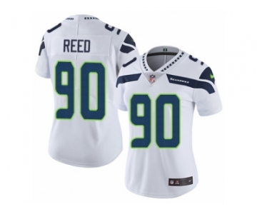 Women's Nike Seattle Seahawks #90 Jarran Reed Vapor Untouchable Limited White NFL Jersey