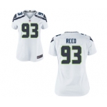 Women's Nike Seattle Seahawks #93 Jarran Reed White NFL Jersey