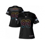 Women's Nike Seattle Seahawks #93 Nazair Jones Game Black Team Color NFL Jersey