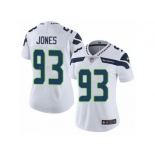 Women's Nike Seattle Seahawks #93 Nazair Jones Vapor Untouchable Limited White NFL Jersey