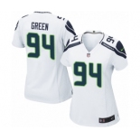 Women's Nike Seattle Seahawks #94 Rasheem Green Game White NFL Jersey