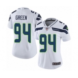 Women's Nike Seattle Seahawks #94 Rasheem Green White Vapor Untouchable Elite Player NFL Jersey