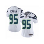 Women's Nike Seattle Seahawks #95 Dion Jordan Vapor Untouchable Limited White NFL Jersey