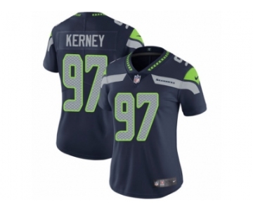 Women's Nike Seattle Seahawks #97 Patrick Kerney Vapor Untouchable Limited Steel Blue Team Color NFL Jersey