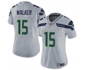 Women's Seattle Seahawks #15 P.J. Walker Gray Vapor Limited Football Stitched Jersey