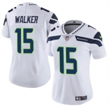 Women's Seattle Seahawks #15 P.J. Walker White Vapor Limited Football Stitched Jersey