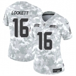 Women's Seattle Seahawks #16 Tyler Lockett 2024 F.U.S.E Arctic Camo Salute To Service Limited Stitched Football Jersey